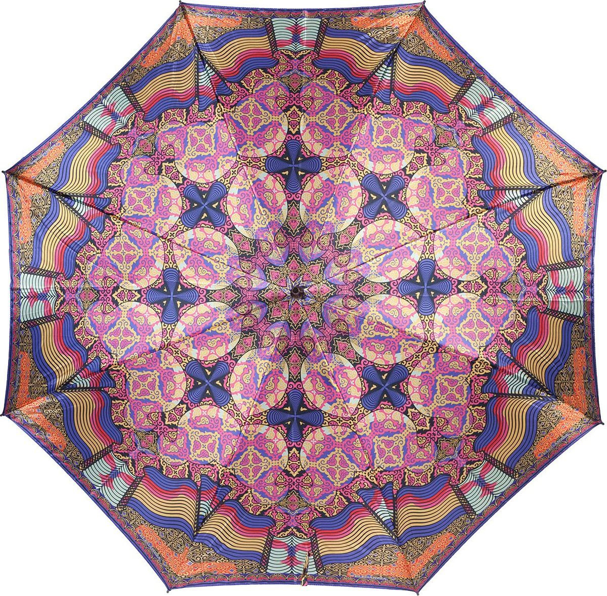 Зонт-трость женский Eleganzza, полуавтомат, Т-06-0339 10, фиолетовый