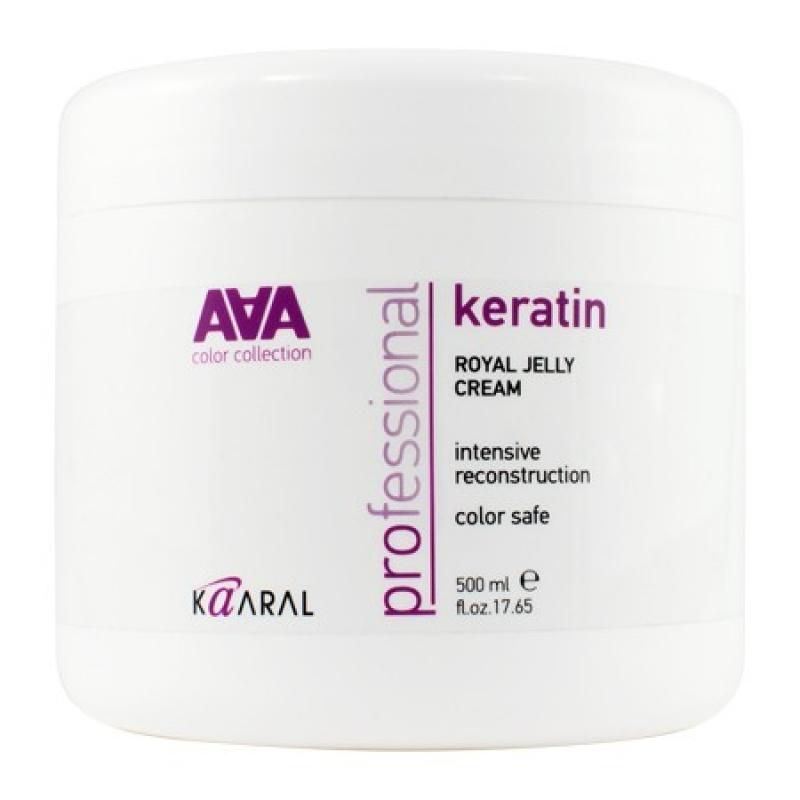 фото AAA Keratin Royal Jelly Cream. Питательная крем-маска для восстановления окрашенных и химически обработанных волос. 500 мл Kaaral