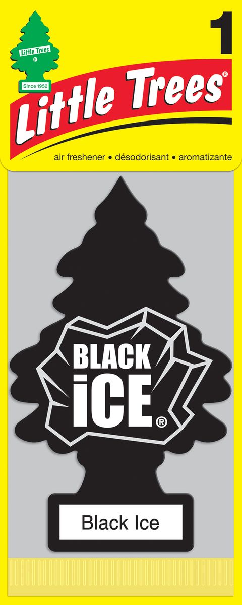 фото Освежитель воздуха Car-Freshner Little Trees Черный лед, U1P-10655-EU, черный