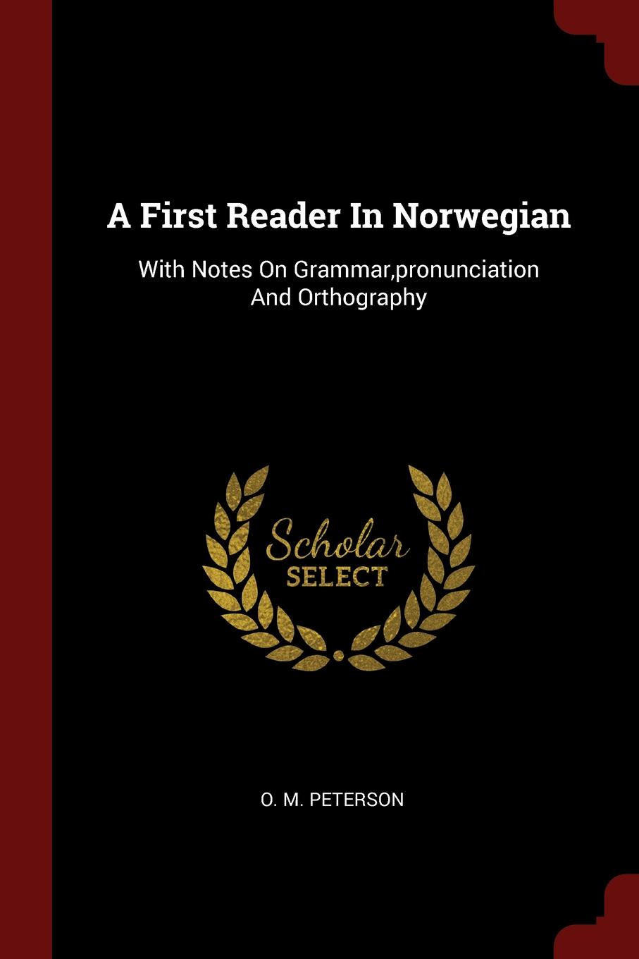 A First Reader In Norwegian. With Notes On Grammar,pronunciation And Orthography