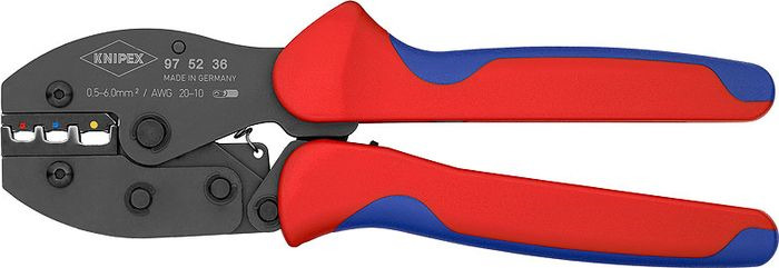 фото Клещи Knipex PreciForce AWG 20-10, для опрессовки, KN-975236, красный, синий