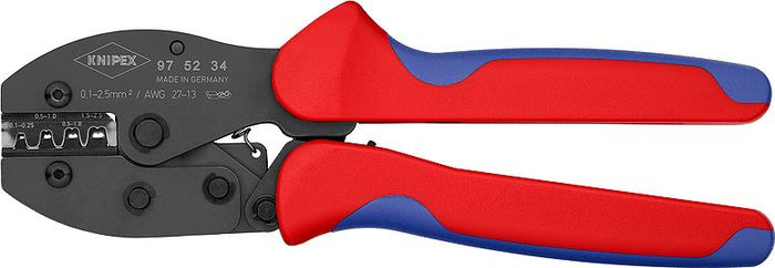 фото Клещи Knipex PreciForce AWG 27-13, для опрессовки, KN-975234, красный, синий