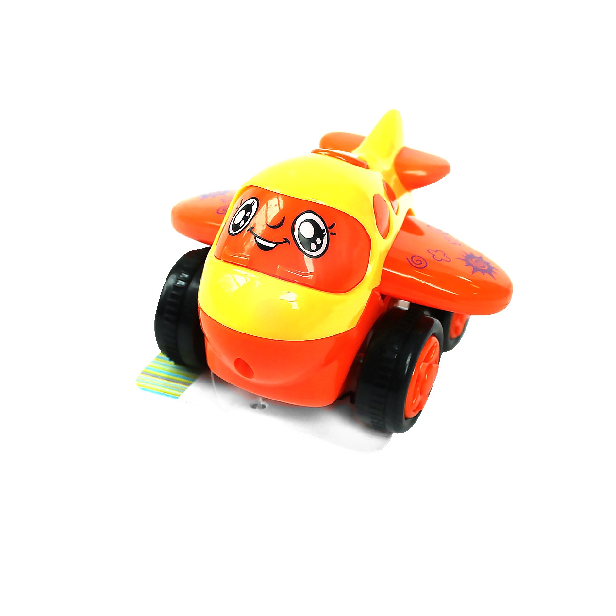 фото Самолет UVITON Инерционная игрушка "Plane" оранжевый