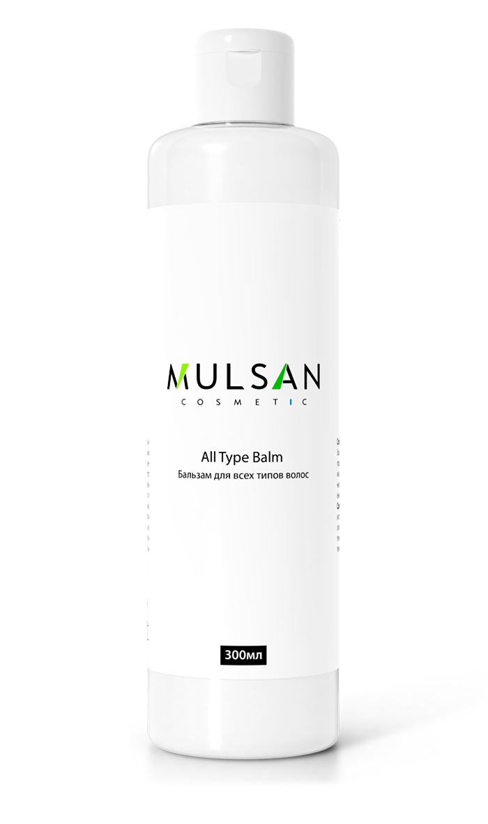 Бальзам для волос Mulsan с витаминами B5, PP и маслом виноградных косточек, для всех типов