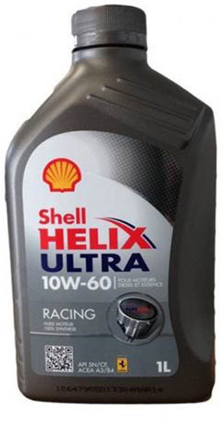 фото Моторное масло Shell Helix Ultra Racing, синтетическое, 10W-60, 1 л