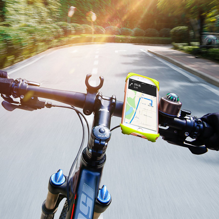 фото Крепление для мобильного устройства Baseus вело держатель Miracle Bicycle Vehicle Mounts SUMIR-BY06, зеленый