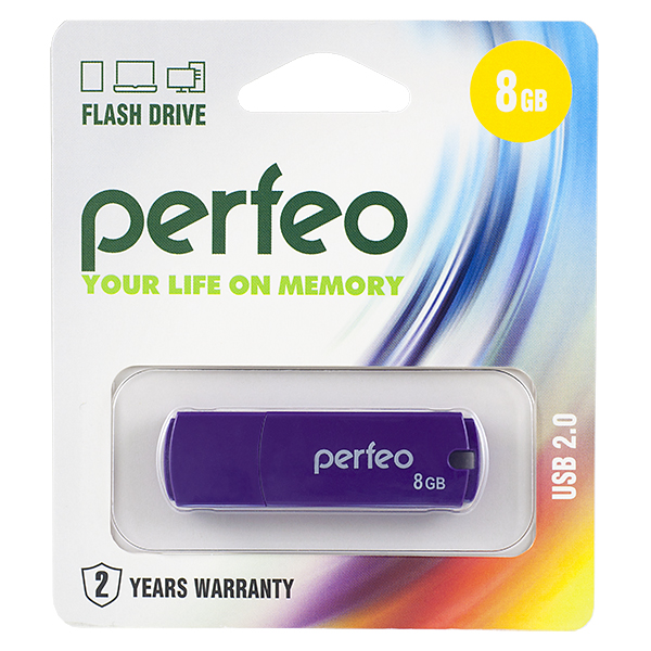 фото USB Флеш-накопитель Perfeo C05, фиолетовый