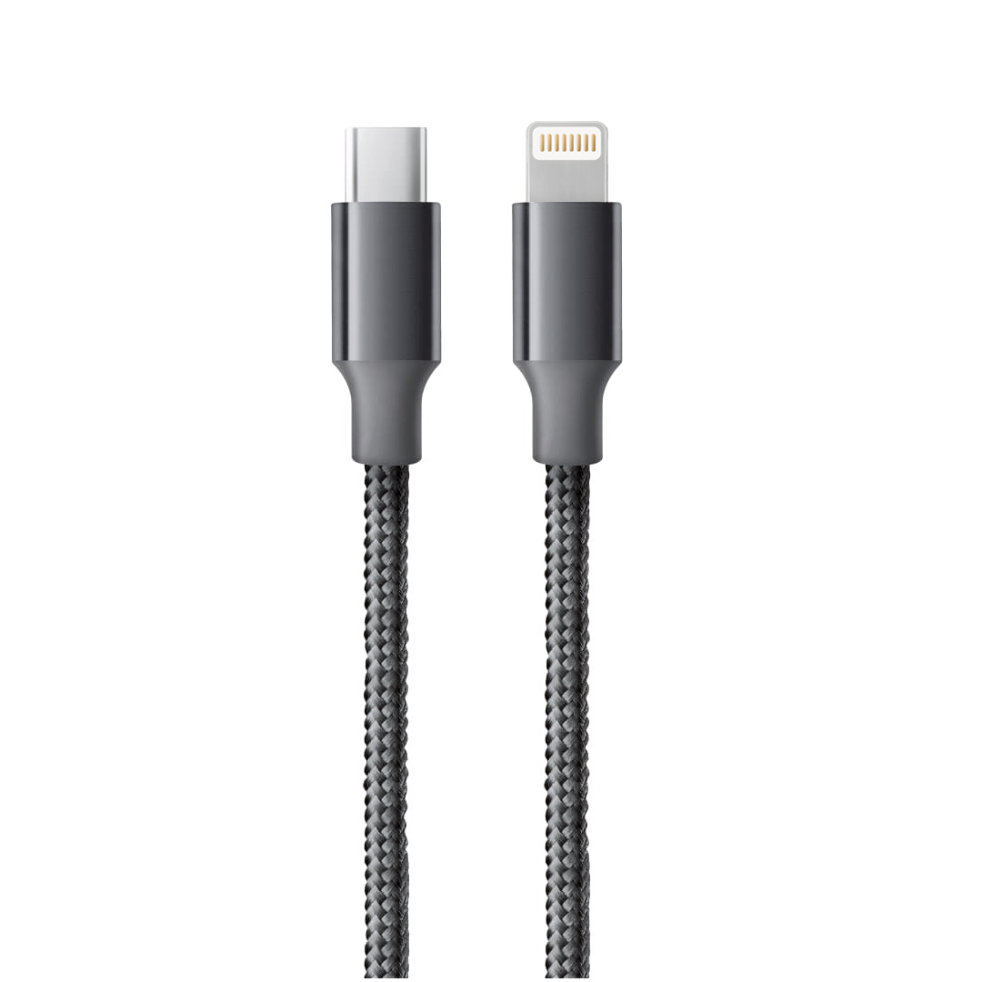 фото Кабель DORTEN USB-C to Lightning cable: Metallic Series 1.2 meter, темно-серый