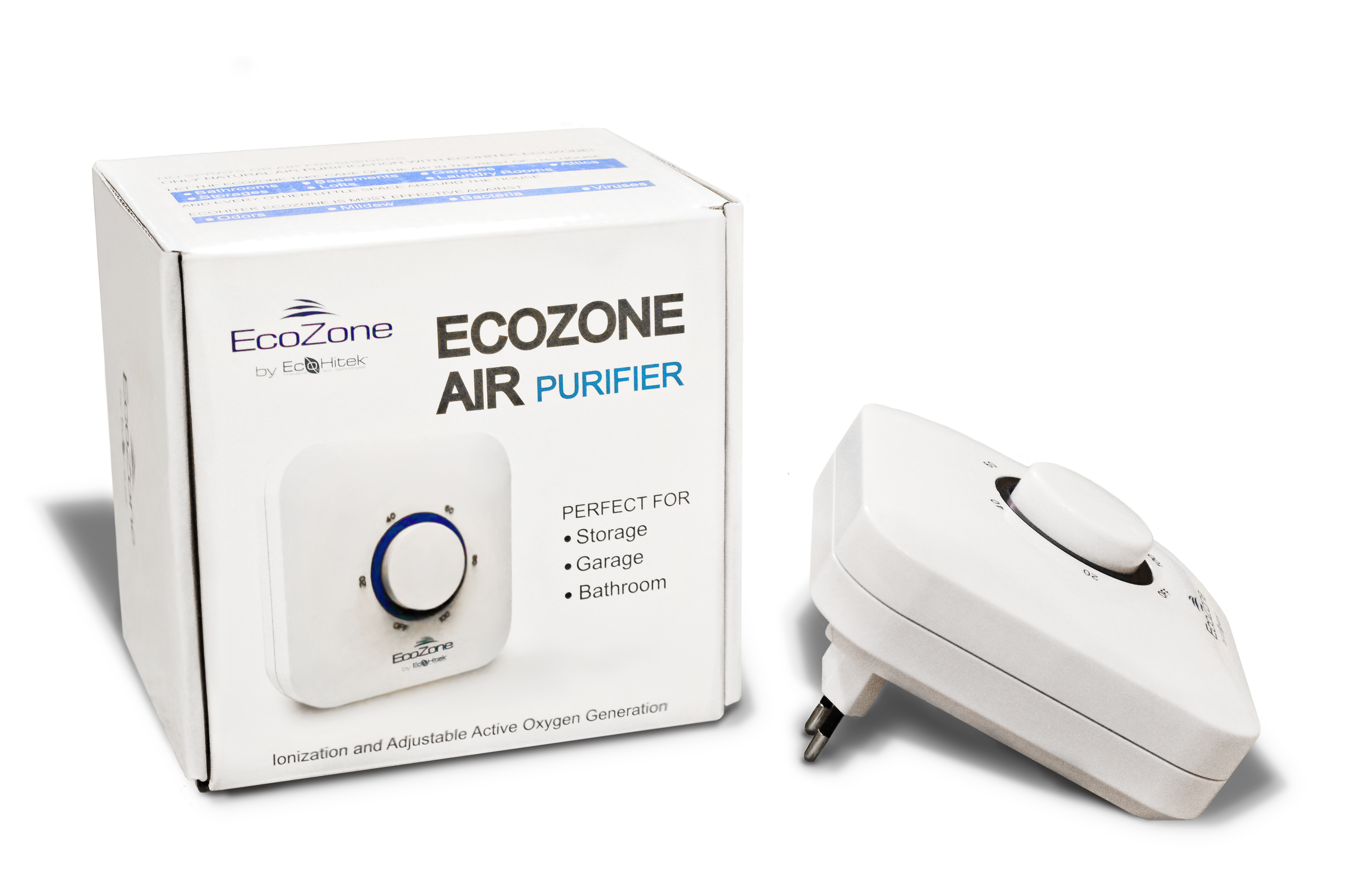 фото Очиститель воздуха EcoHitek В санузел Ecozone, белый