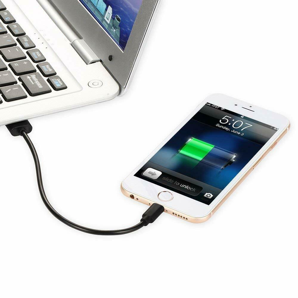 фото Короткий кабель зарядки Coffeesoft USB/Lightning 21 cm black