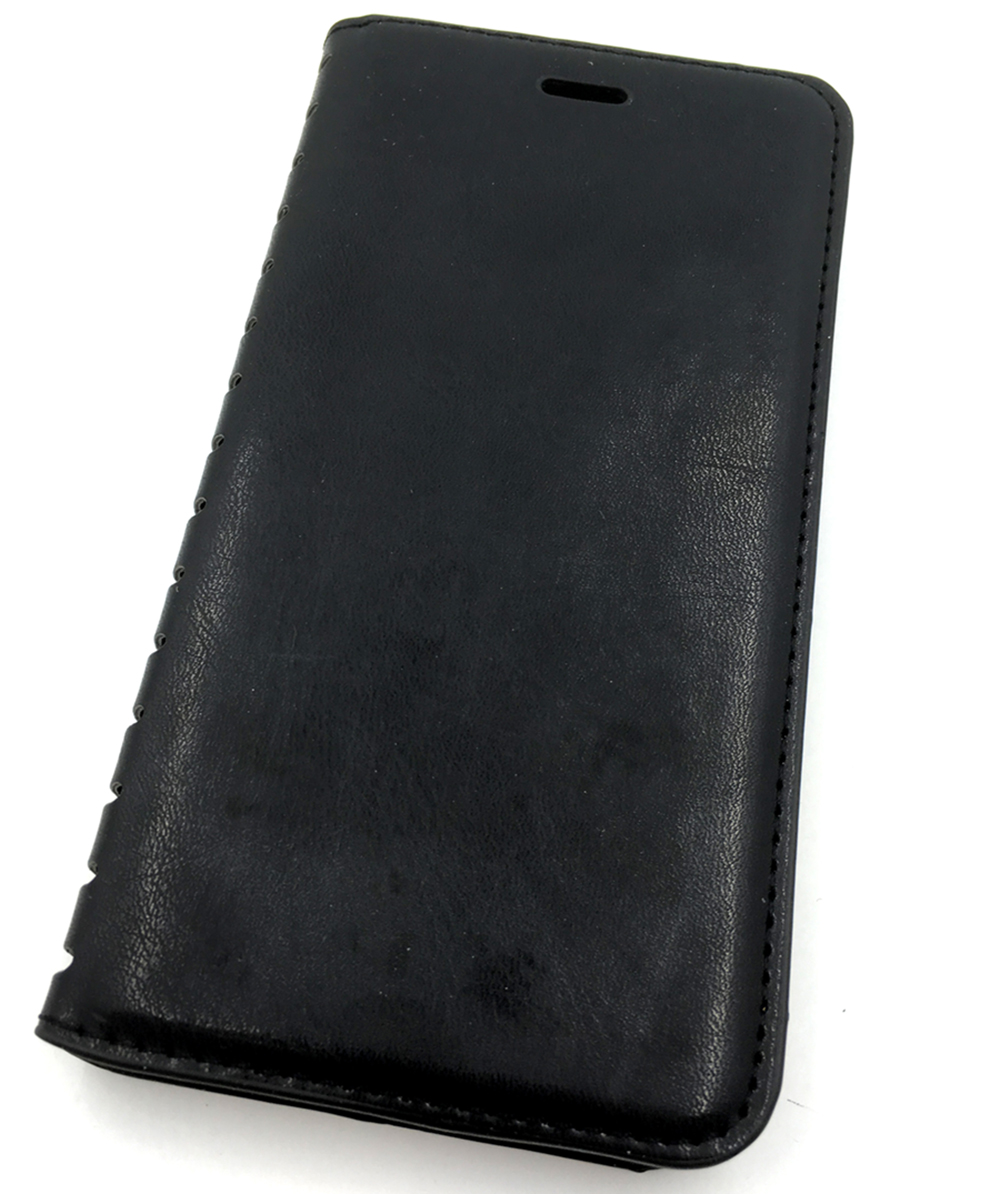 Чехол для сотового телефона Мобильная мода Samsung J7 prime Чехол-книжка силиконовая с отделом для карт QUINS, черный