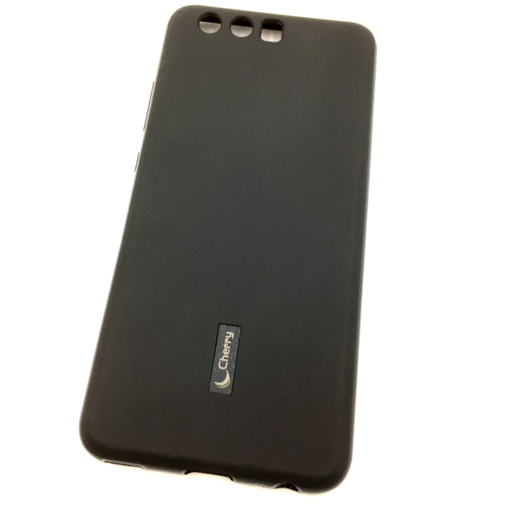 Чехол для сотового телефона Мобильная мода Huawei P10 Накладка резиновая с пленкой в комплекте Cherry, черный