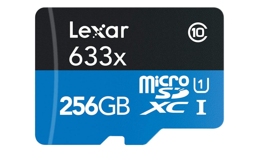 фото Карта памяти Lexar MicroSD  256GB   Class 10 UHS-I 633х (95 Mb/s) + SD адаптер