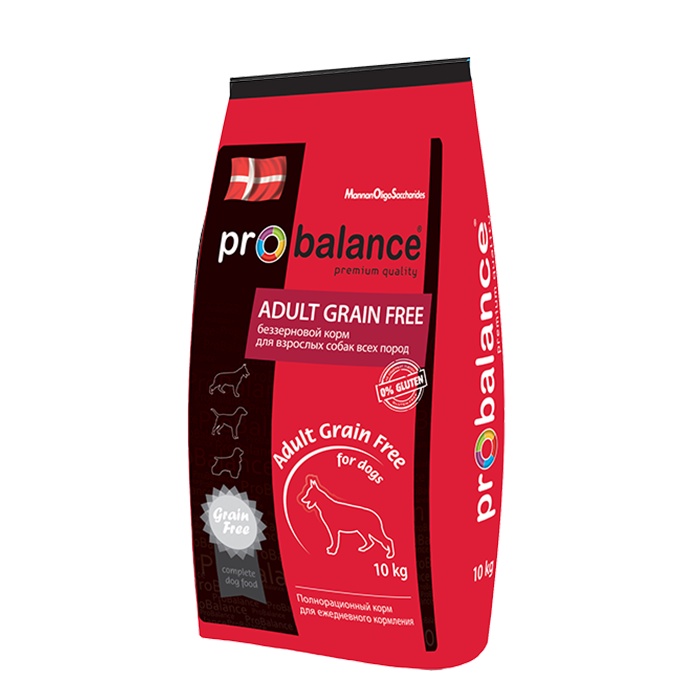 фото Корм сухой Probalance для собак Grain Free, беззерновой, 10 кг
