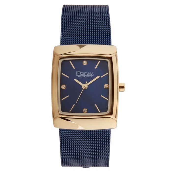 Часы Fortuna FL020-214-26, синий, золотой