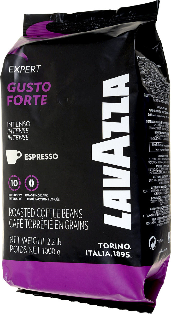 Кофе в зернах Lavazza Gusto Forte Vending, 1 кг — купить в интернет ...