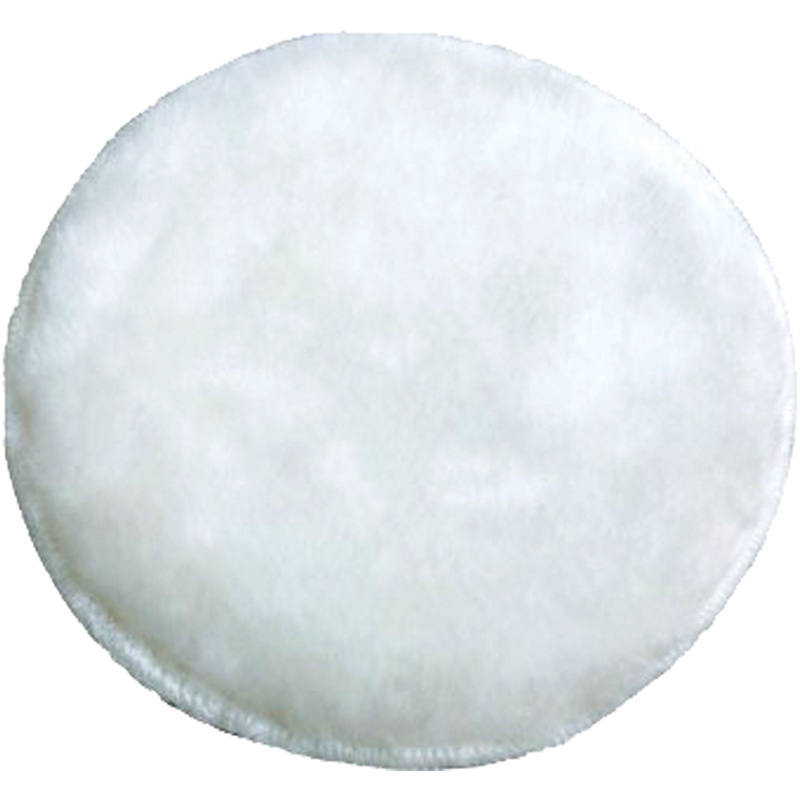 фото Насадка полировальная Калибр из шерсти, диаметр 180 мм, на липучке, белый