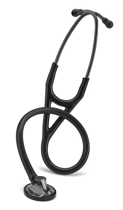 Стетоскоп Littmann Master Cardiology, черная трубка, дымчатая акустическая головка, черное оголовье, 69 см, 2176