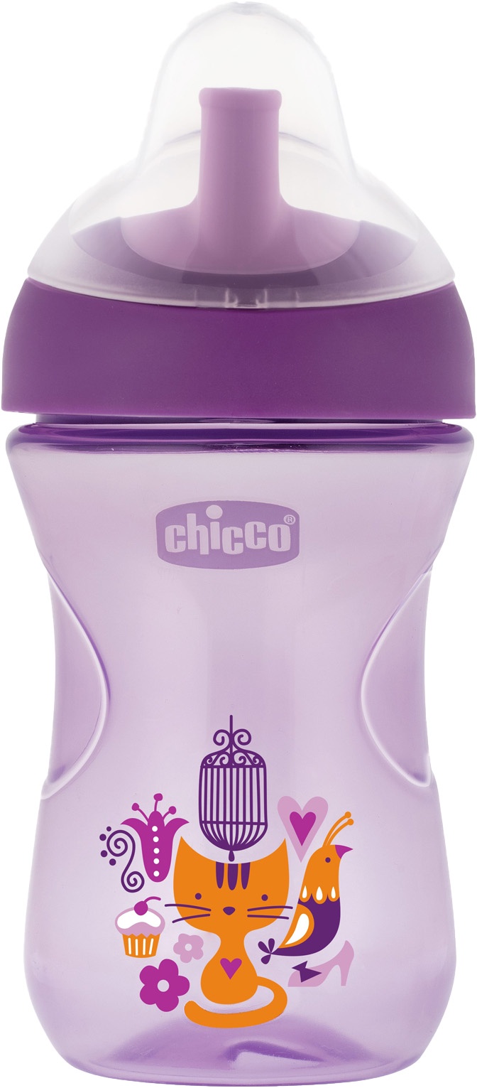 фото Поильник Chicco Advanced Cup (с трубочкой) сиреневый