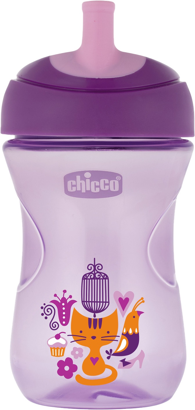 фото Поильник Chicco Advanced Cup (с трубочкой) сиреневый