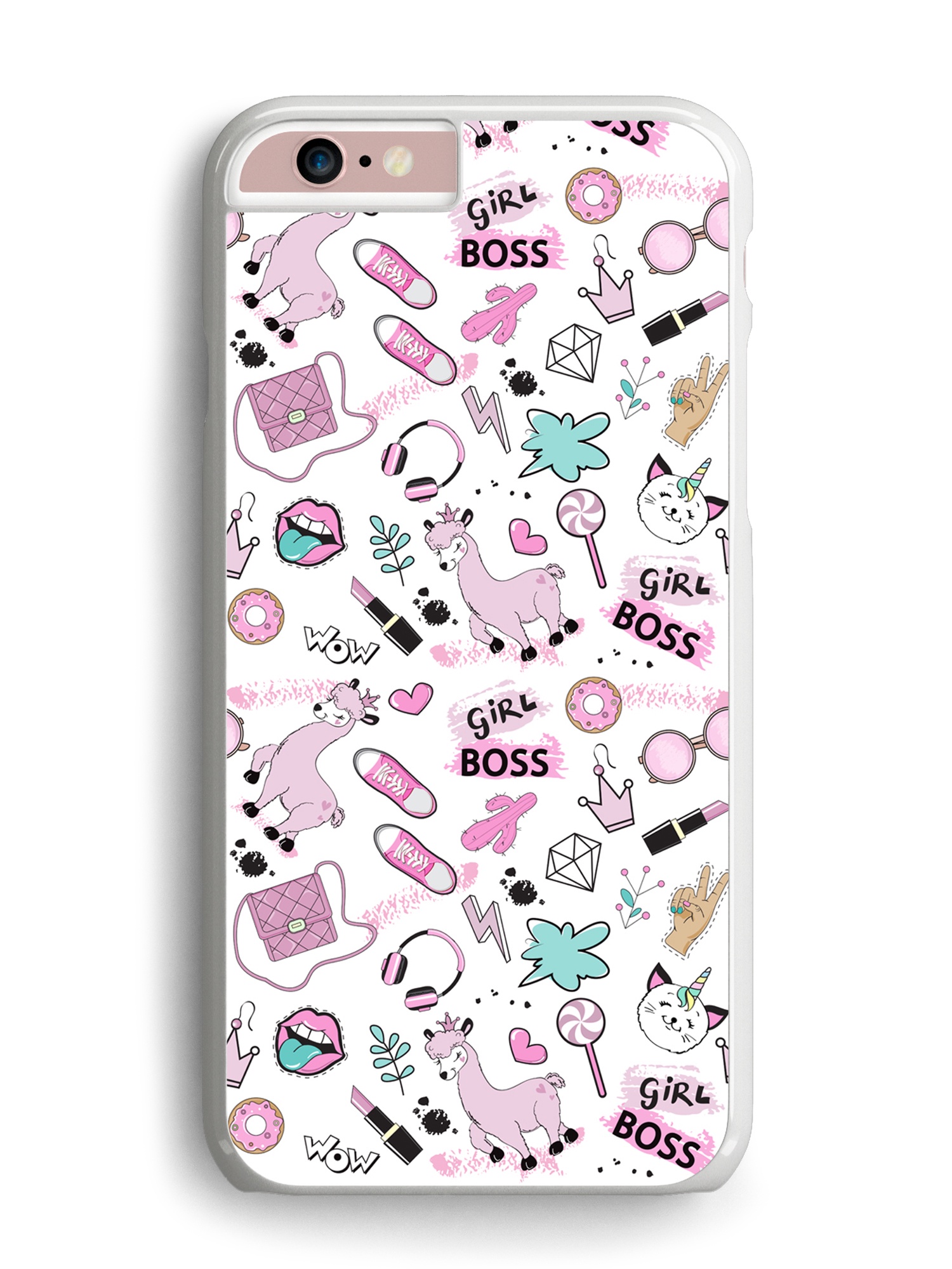 фото Чехол для сотового телефона Дайте две! "Girl Boss" для iPhone 6/6S, IP6.CASE-18, разноцветный