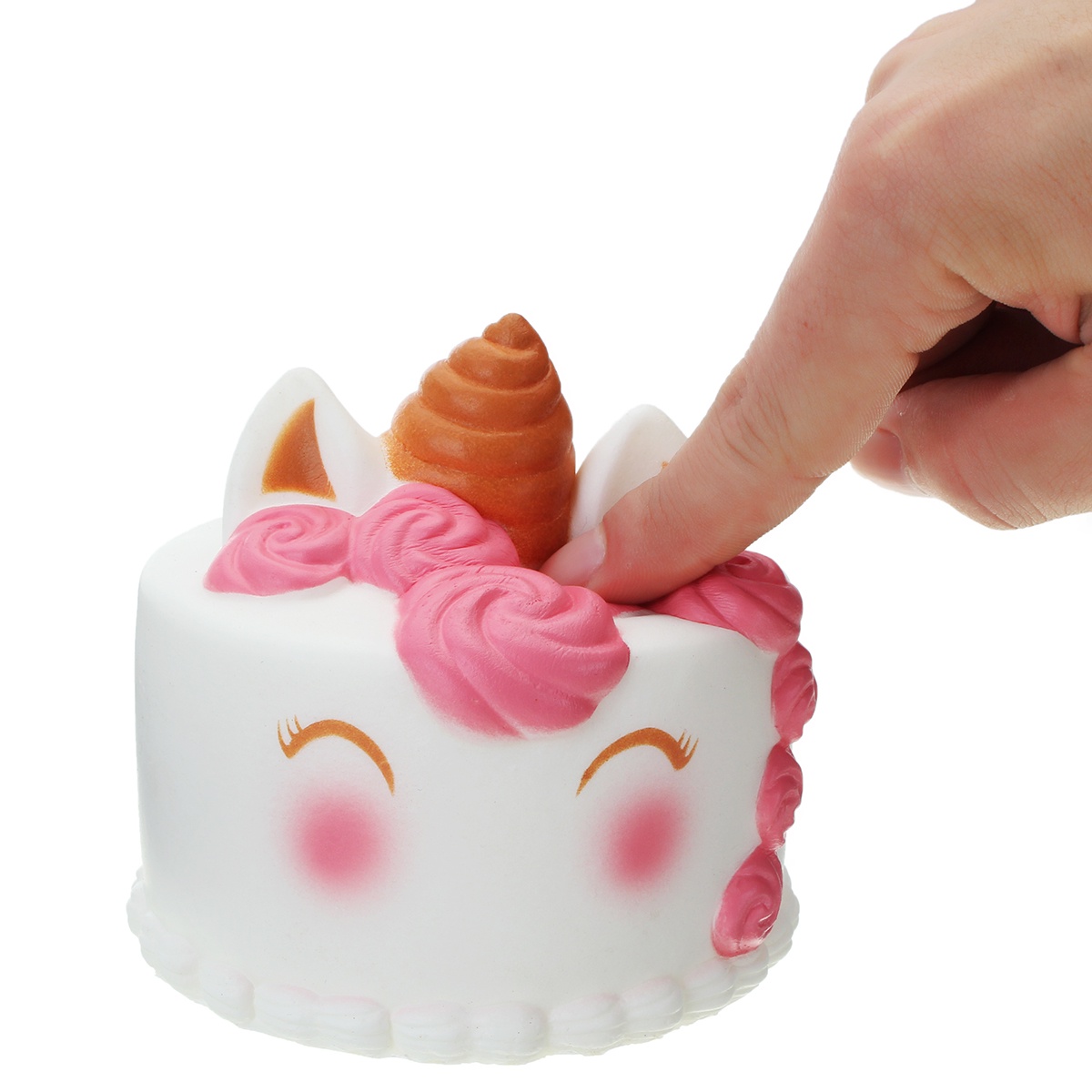 фото Игрушка антистресс Essa Toys Торт-единорог белый, розовый