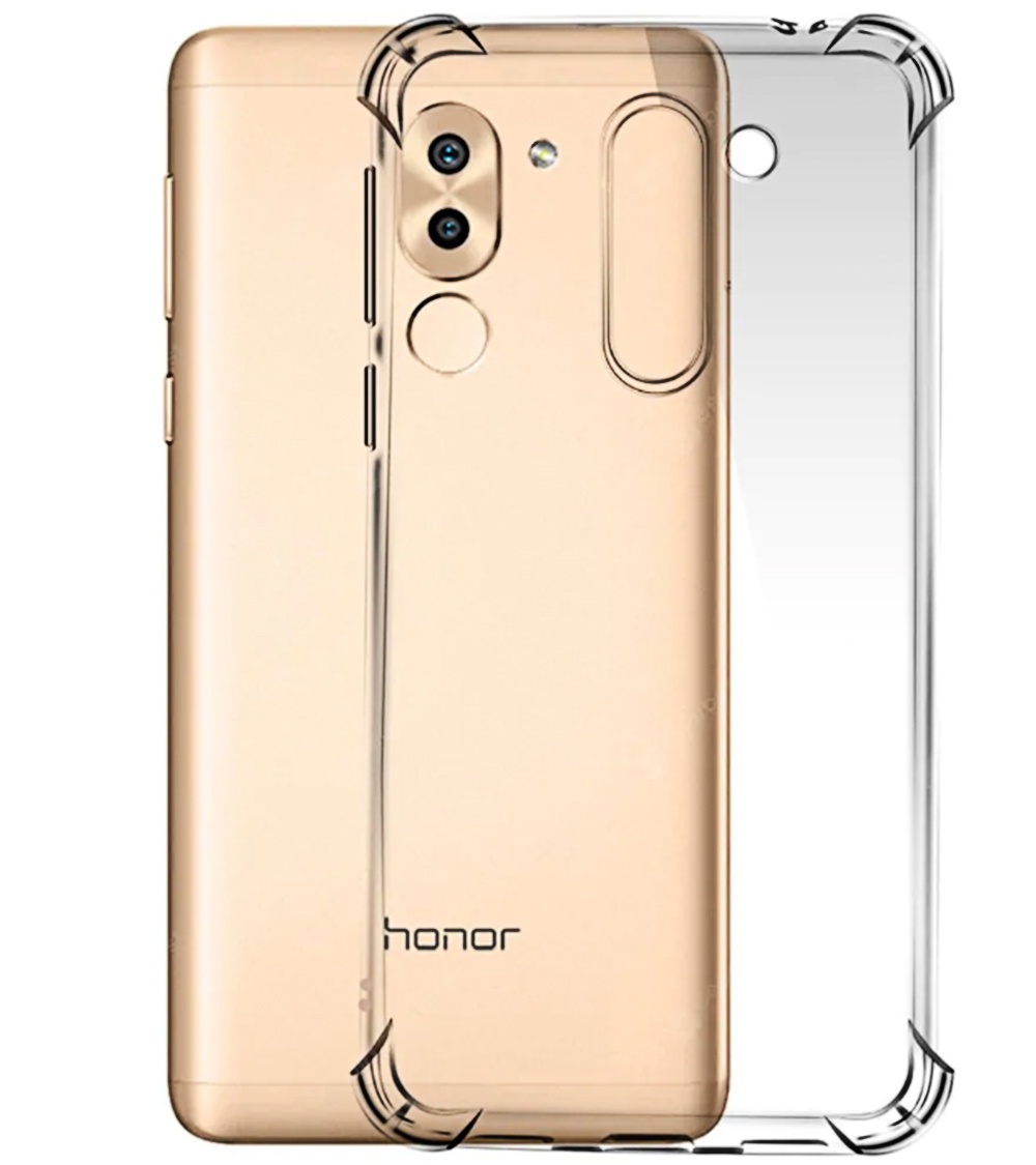 Чехол для сотового телефона Мобильная мода Honor 6X Накладка силиконовая прозрачная, прозрачный