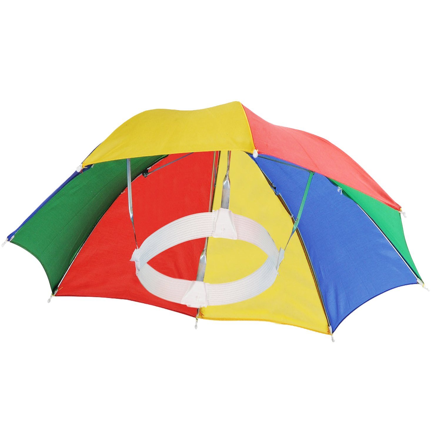 Зонт на голову, разноцветный