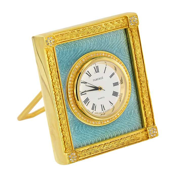 фото Настольные часы Faberge Часы настольные, золотой, белый, зеленый