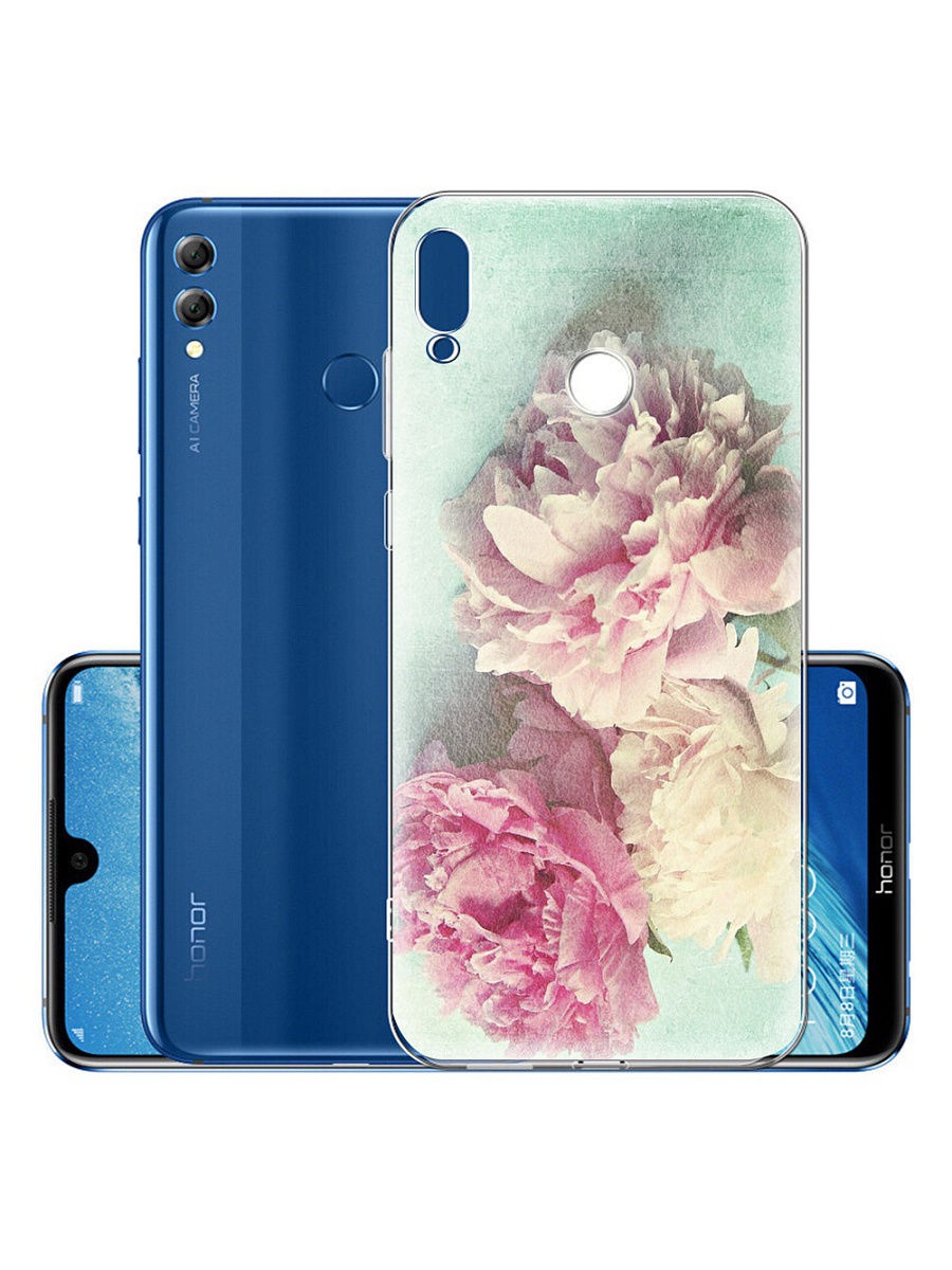 фото Чехол для сотового телефона With love. Moscow "Art design" для Huawei Honor 8X, голубой