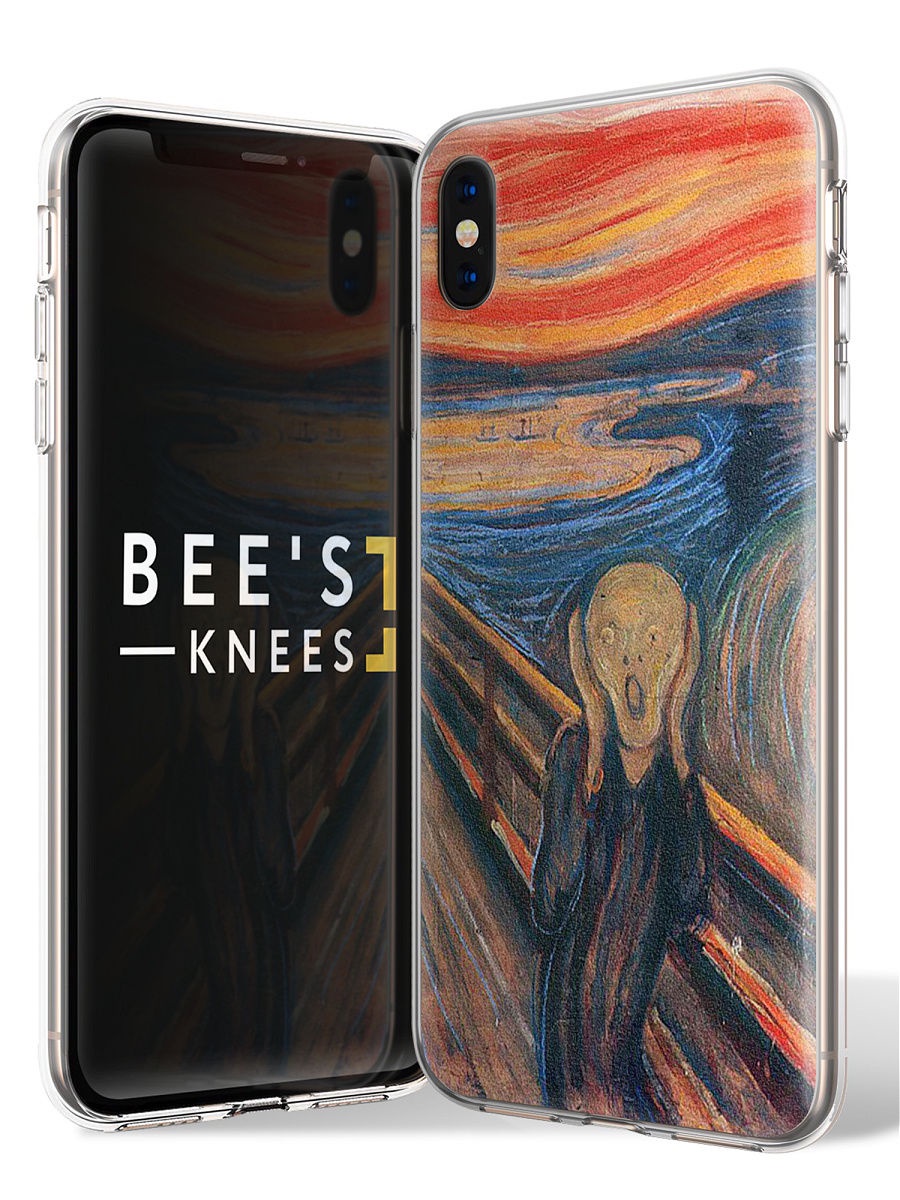 фото Чехол для сотового телефона With love. Moscow "Art design" для Apple iPhone X / Apple iPhone XS, оранжевый