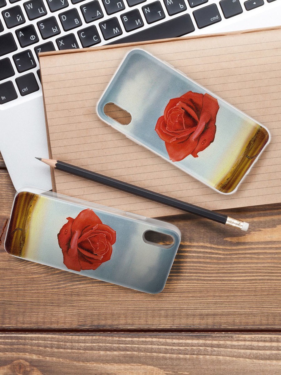 фото Чехол для сотового телефона With love. Moscow "Art design" для Apple iPhone X / Apple iPhone XS, голубой