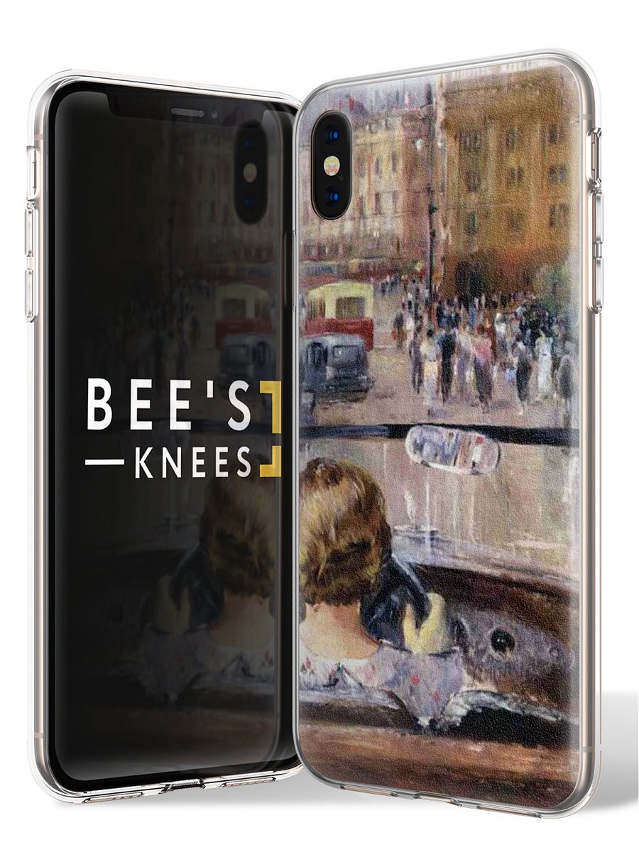 фото Чехол для сотового телефона With love. Moscow "Art design" для Apple iPhone X / Apple iPhone XS, серый