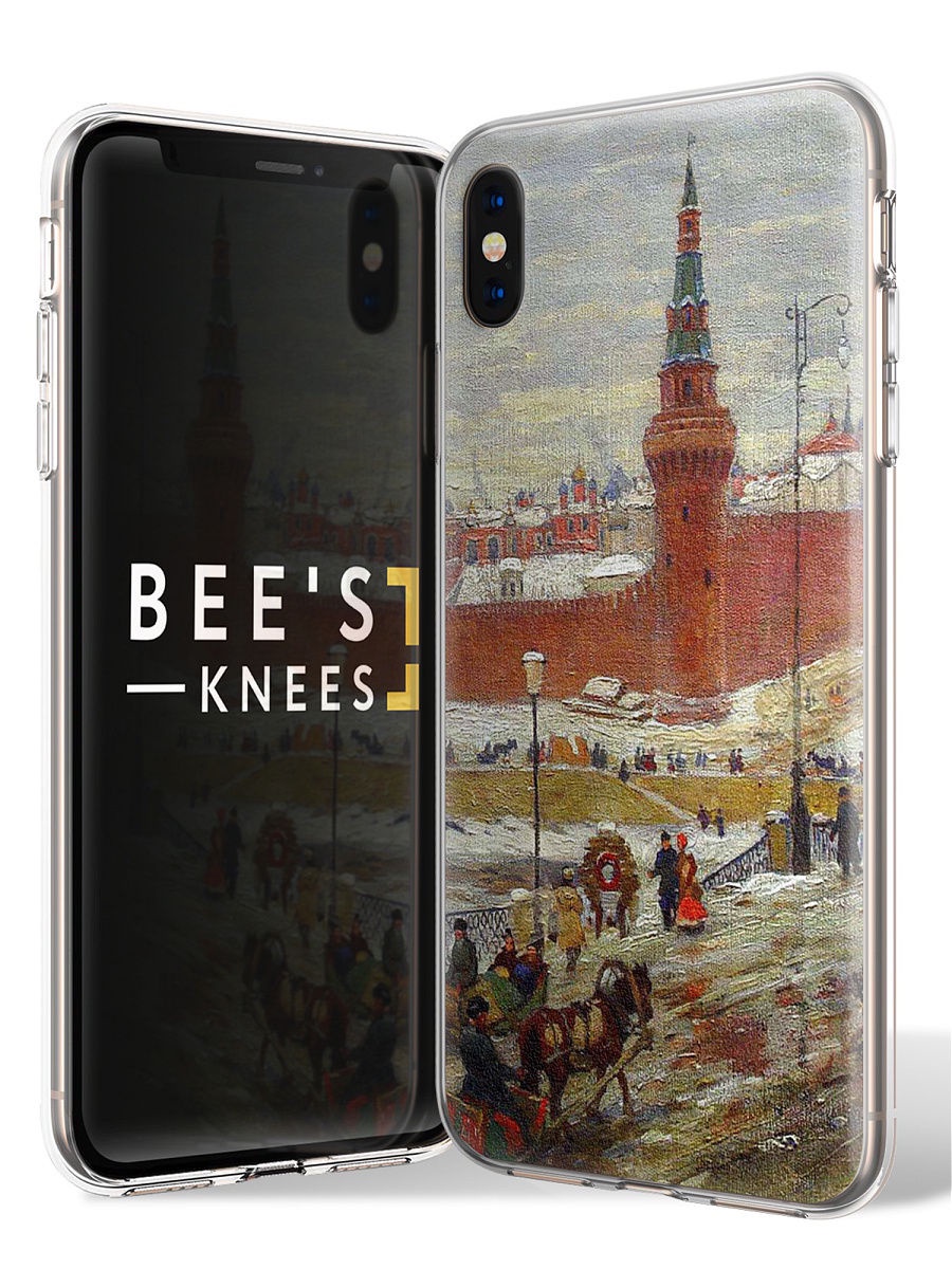 фото Чехол для сотового телефона With love. Moscow "Art design" для Apple iPhone X / Apple iPhone XS, серый