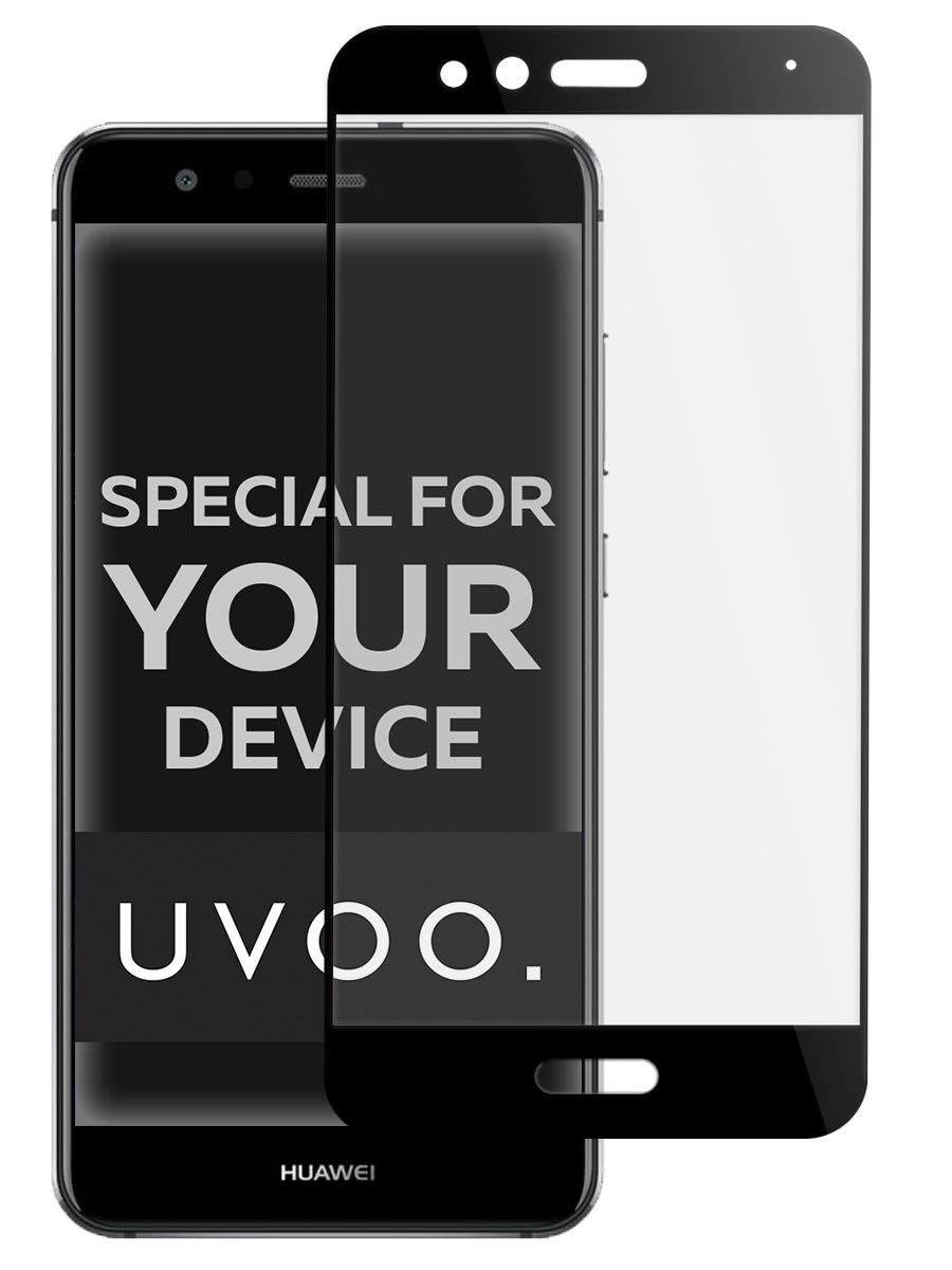 фото Защитное стекло UVOO "Full Screen" для Huawei p10 lite, черный