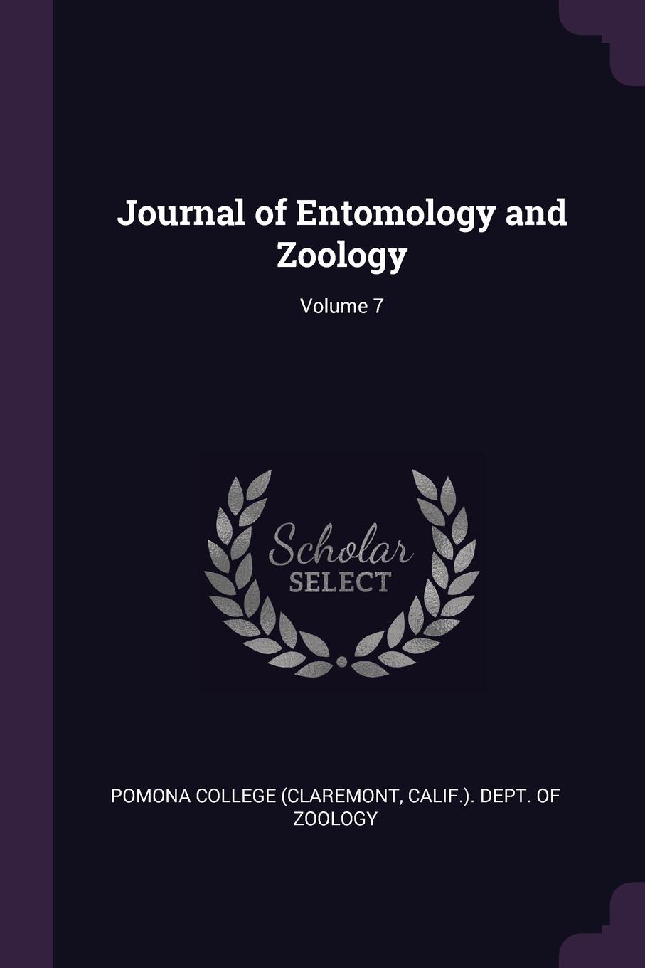 фото Journal of Entomology and Zoology; Volume 7