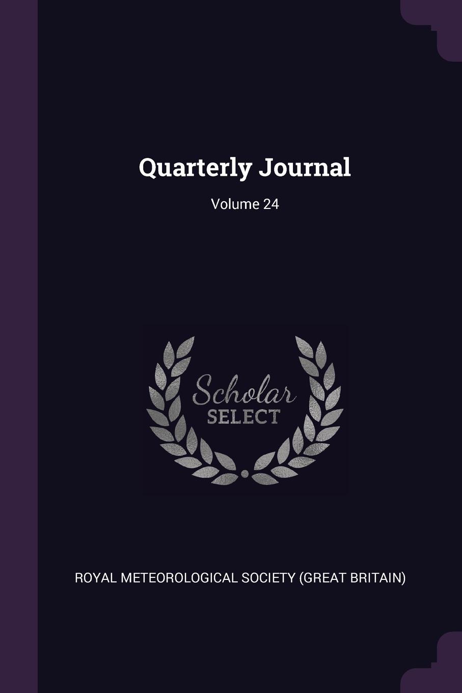 фото Quarterly Journal; Volume 24