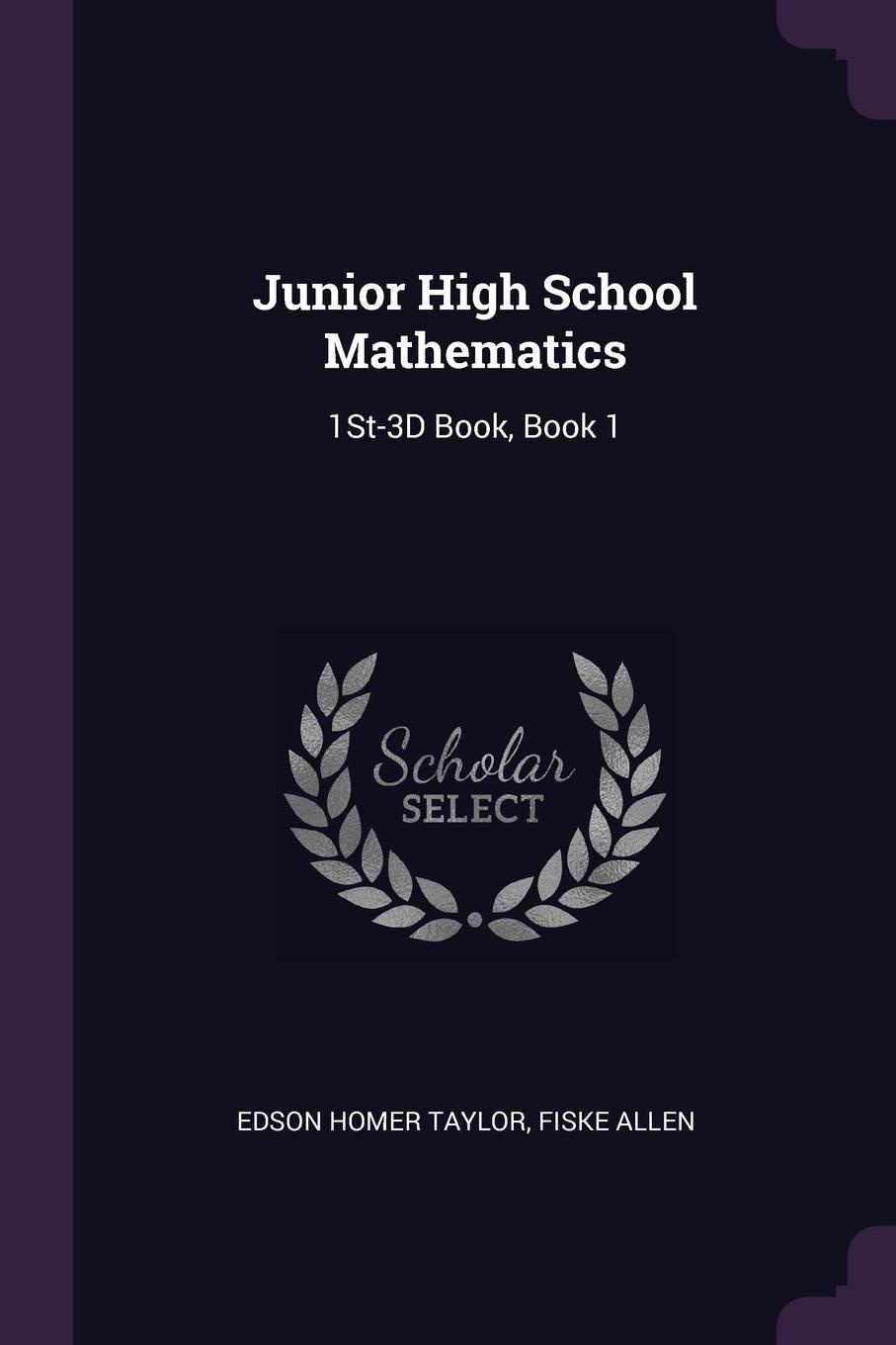 фото Junior High School Mathematics. 1St-3D Book, Book 1