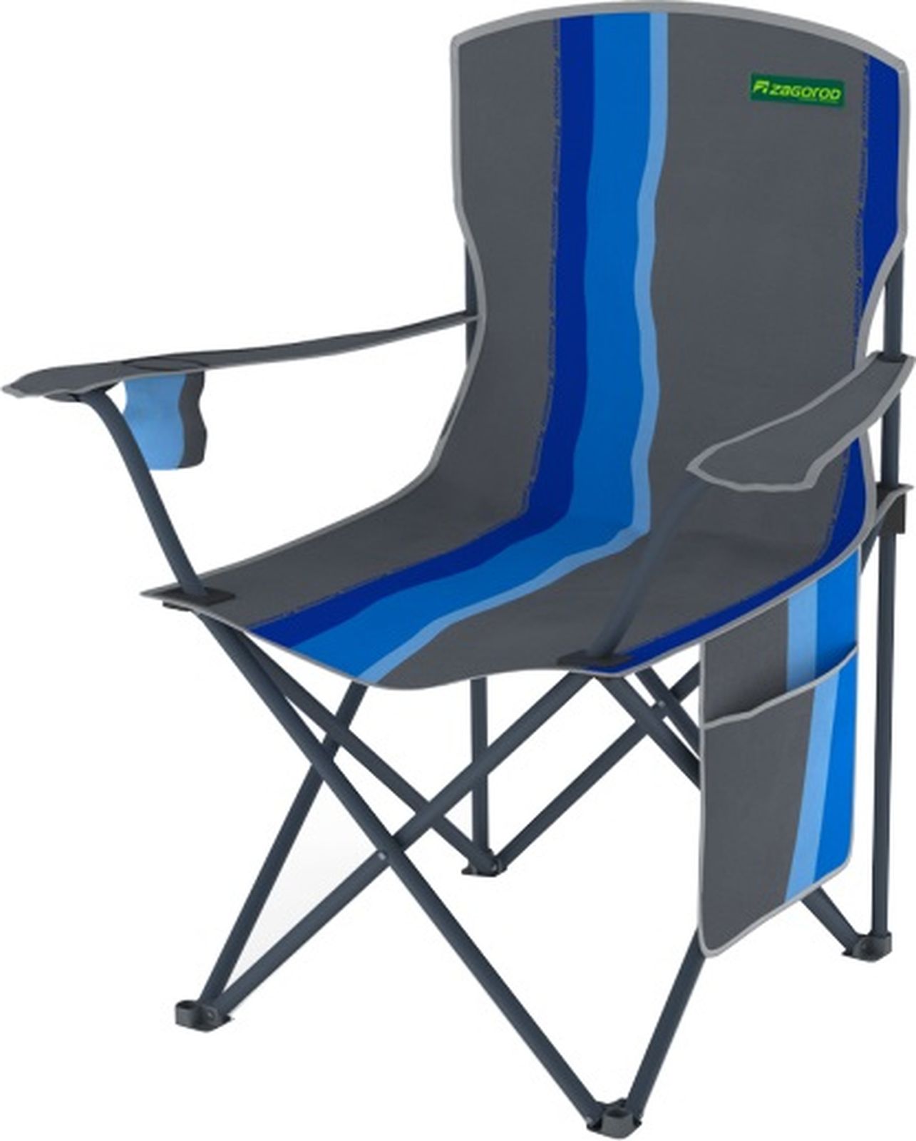 фото Кресло складное Zagorod К 502, синий, 57 х 57 х 101 см