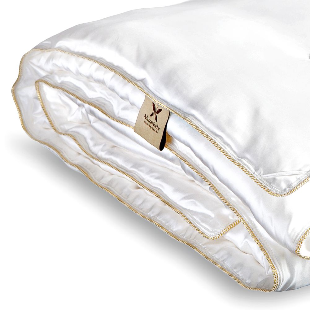 фото Одеяло Muza Noche Silk Touch, шелк в шелке, 200x220см среднее / всесезонное, слоновая кость