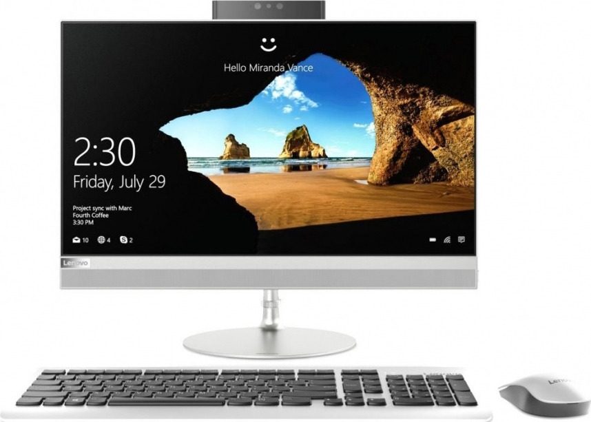 фото Моноблок Lenovo IdeaCentre 520-24IKU, F0D200AVRK, 23.8", серебристый