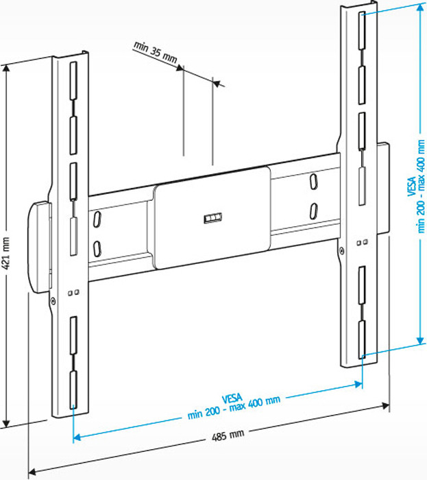 фото Кронштейн для телевизора Holder LCD-F4611, черный