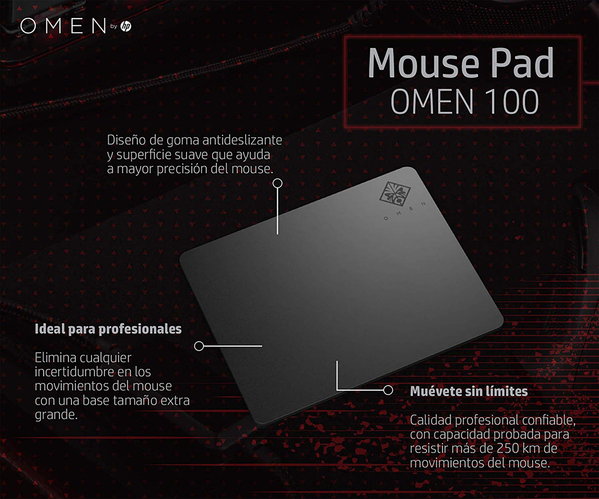 фото Коврик HP OMEN 100 для мыши, черный