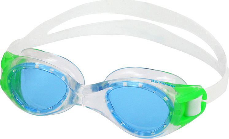 Очки для плавания Barracuda Titanium Jr, 30920, белый, голубой, зеленый