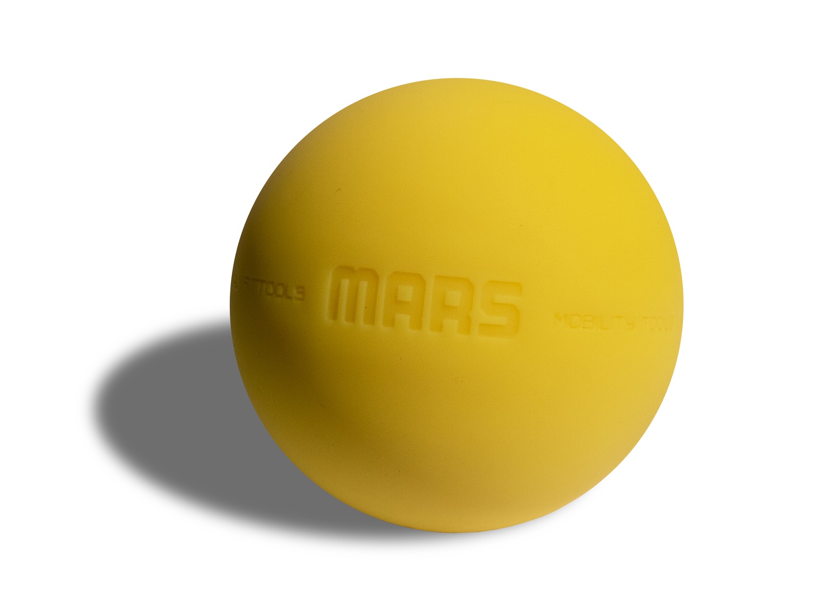 Мяч массажный Original FitTools FT-MARS, желтый