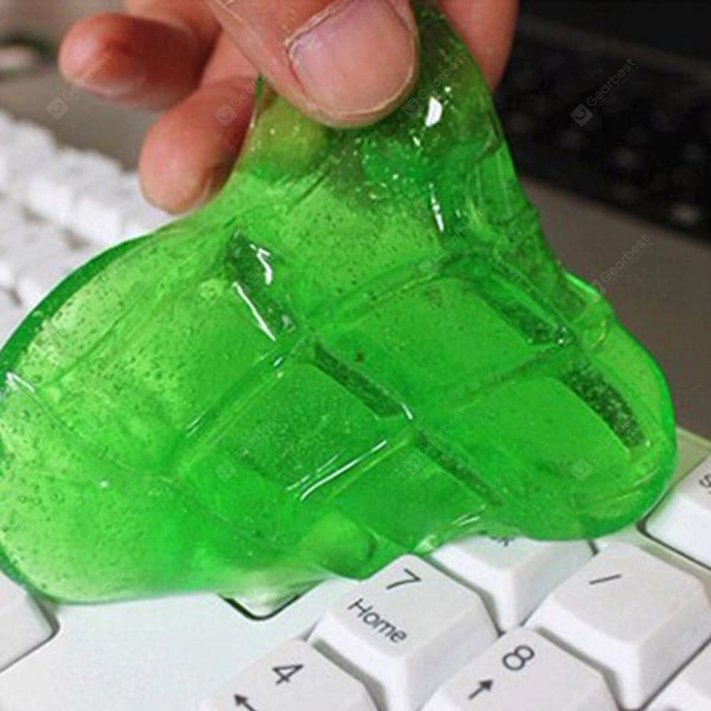 фото Губка MARKEHOT гелевая для чистки клавиатуры, зеленый, желтый Markethot