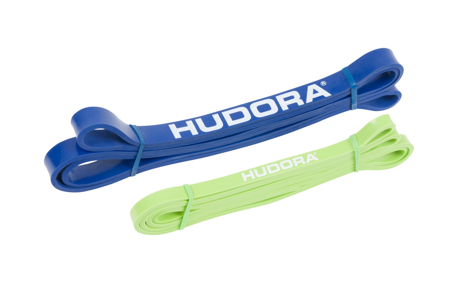 Лента для аэробики Hudora Trainingsband, синий, салатовый