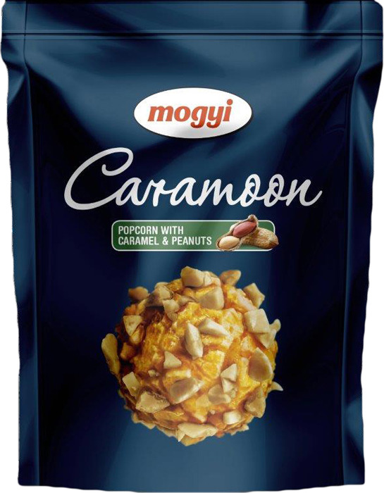 Попкорн MOGYI Caramoon со вкусом карамели с арахисом, 70 г