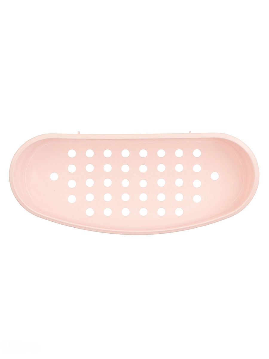 фото Полка для ванной комнаты Migliores Для банных принадлежностей на присосках, розовый