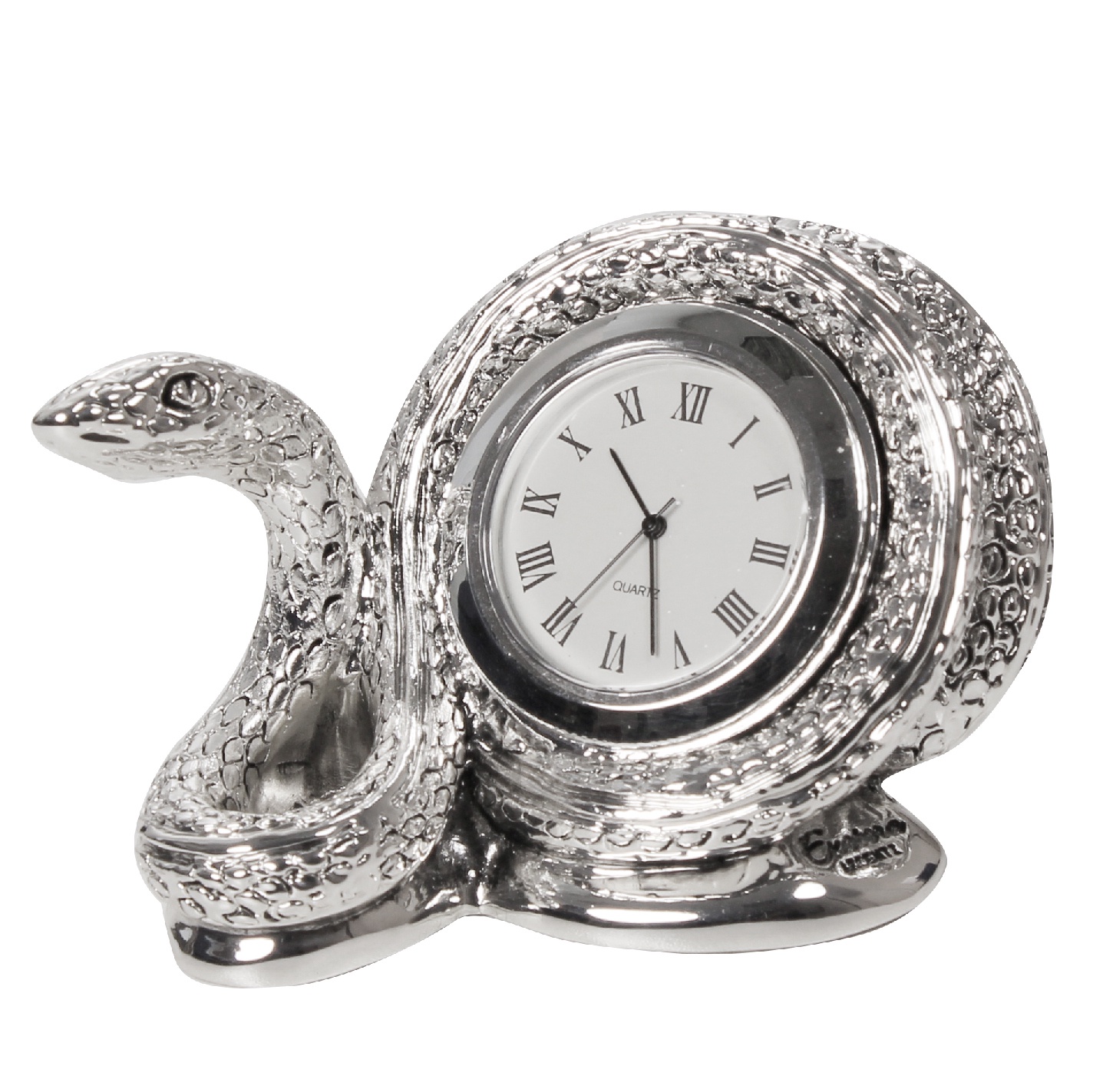 фото Настольные часы Exetera argenti Умная змейка, 46-408651, серебристый